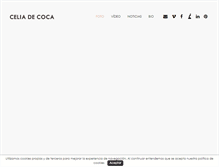 Tablet Screenshot of celiadecoca.com